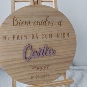 Cartel bienvenida