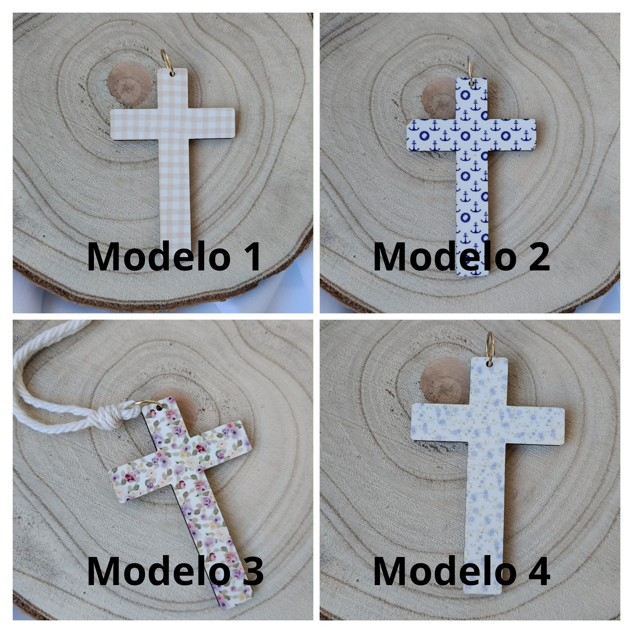 Colgante cruz de madera - Imagen 2