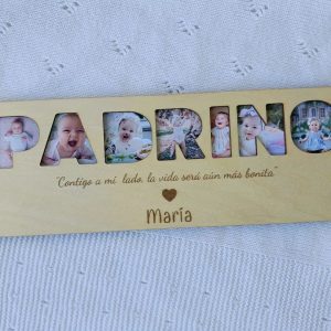 Panel madera con fotos