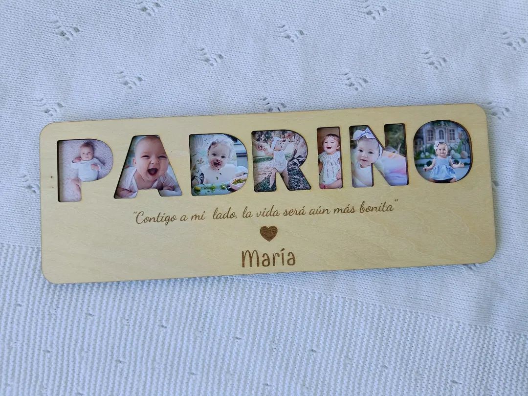 Panel madera con fotos