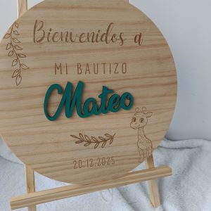 Cartel bienvenida