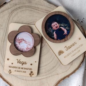 Recordatorio madera imán nogal