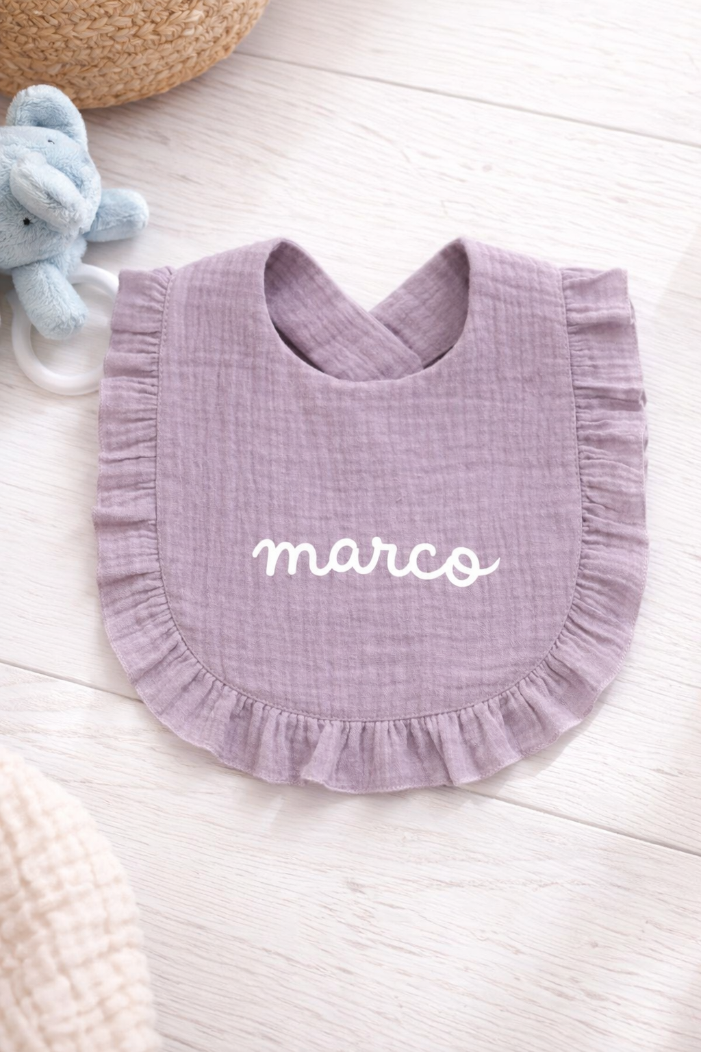 Babero muselina personalizado