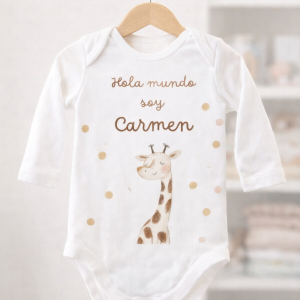 Body Jirafa "Hola mundo"