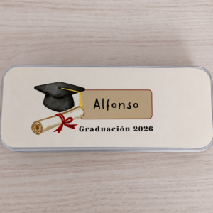 Estuche lata graduación