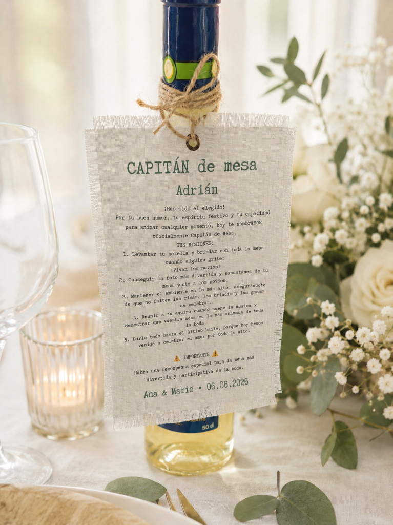 Capitán de mesa botella