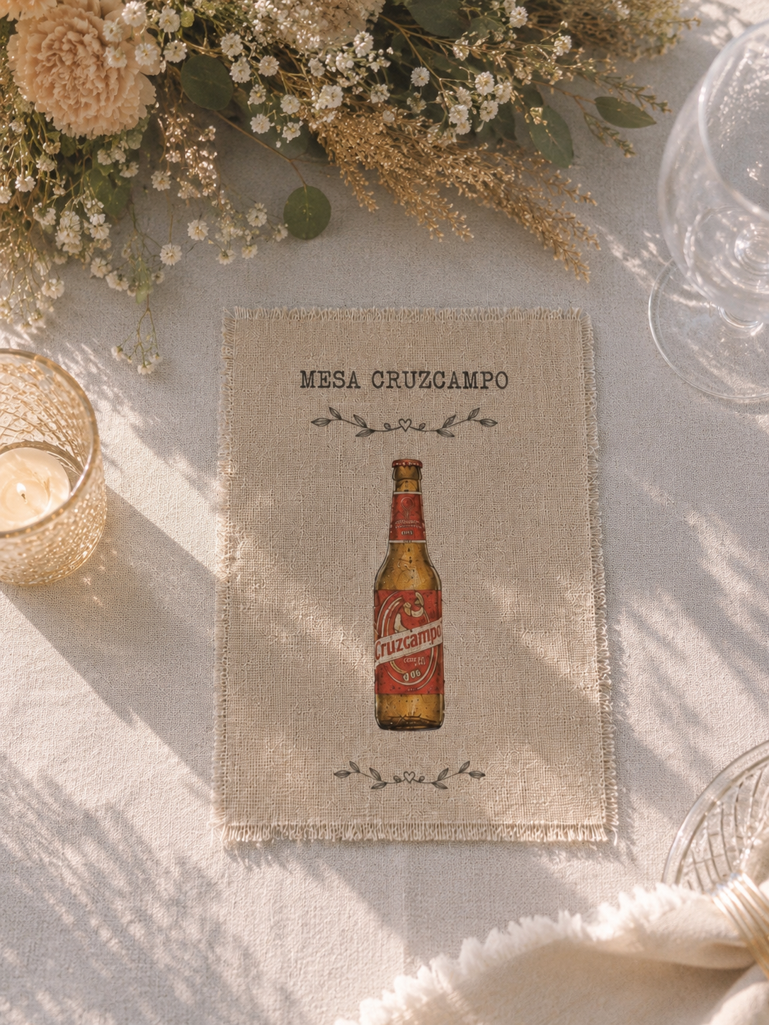 Seating plan + mesero en lino - Imagen 2