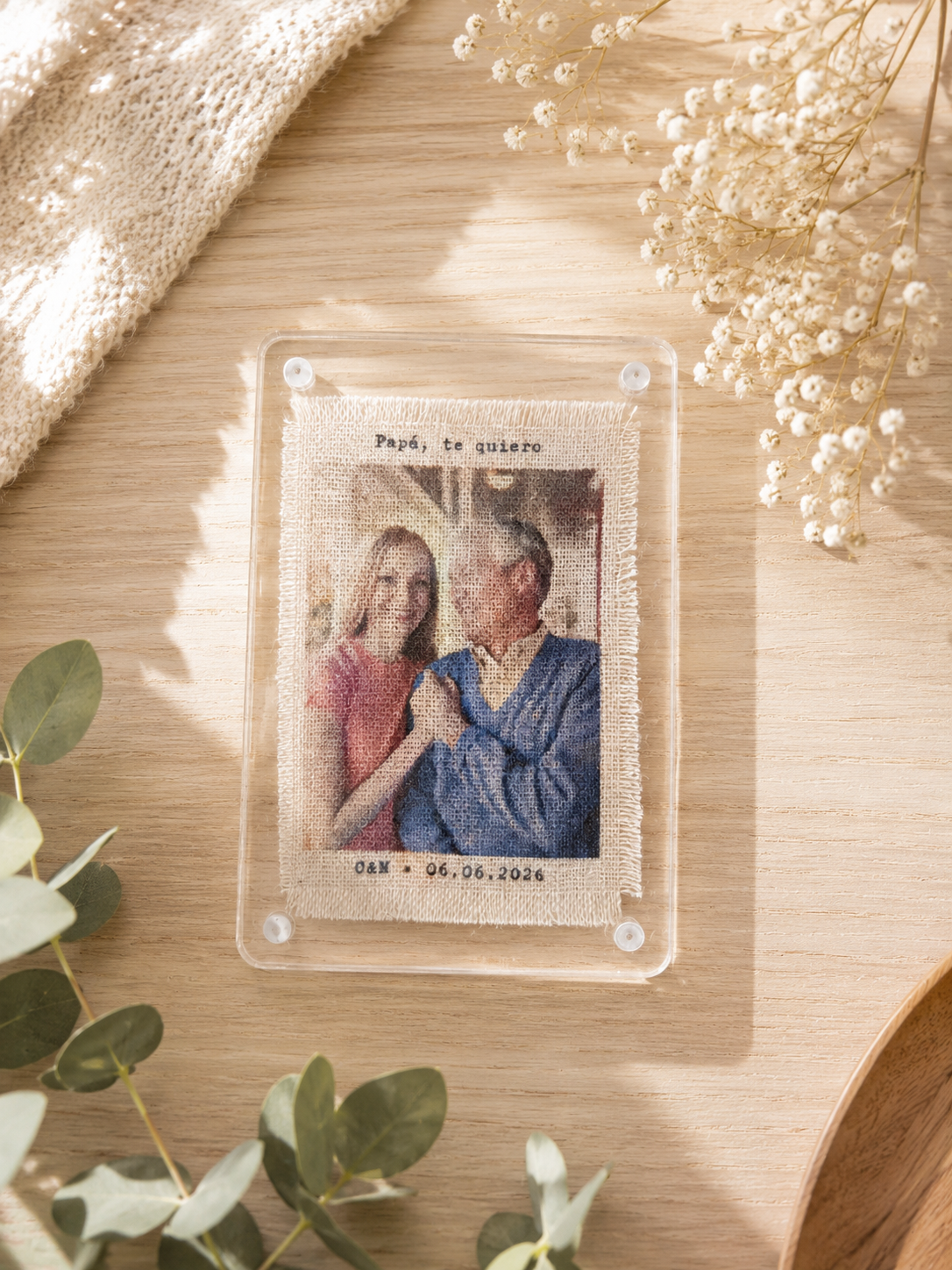 Imán Personalizado con Fotografía Revelada en Lino - Imagen 2