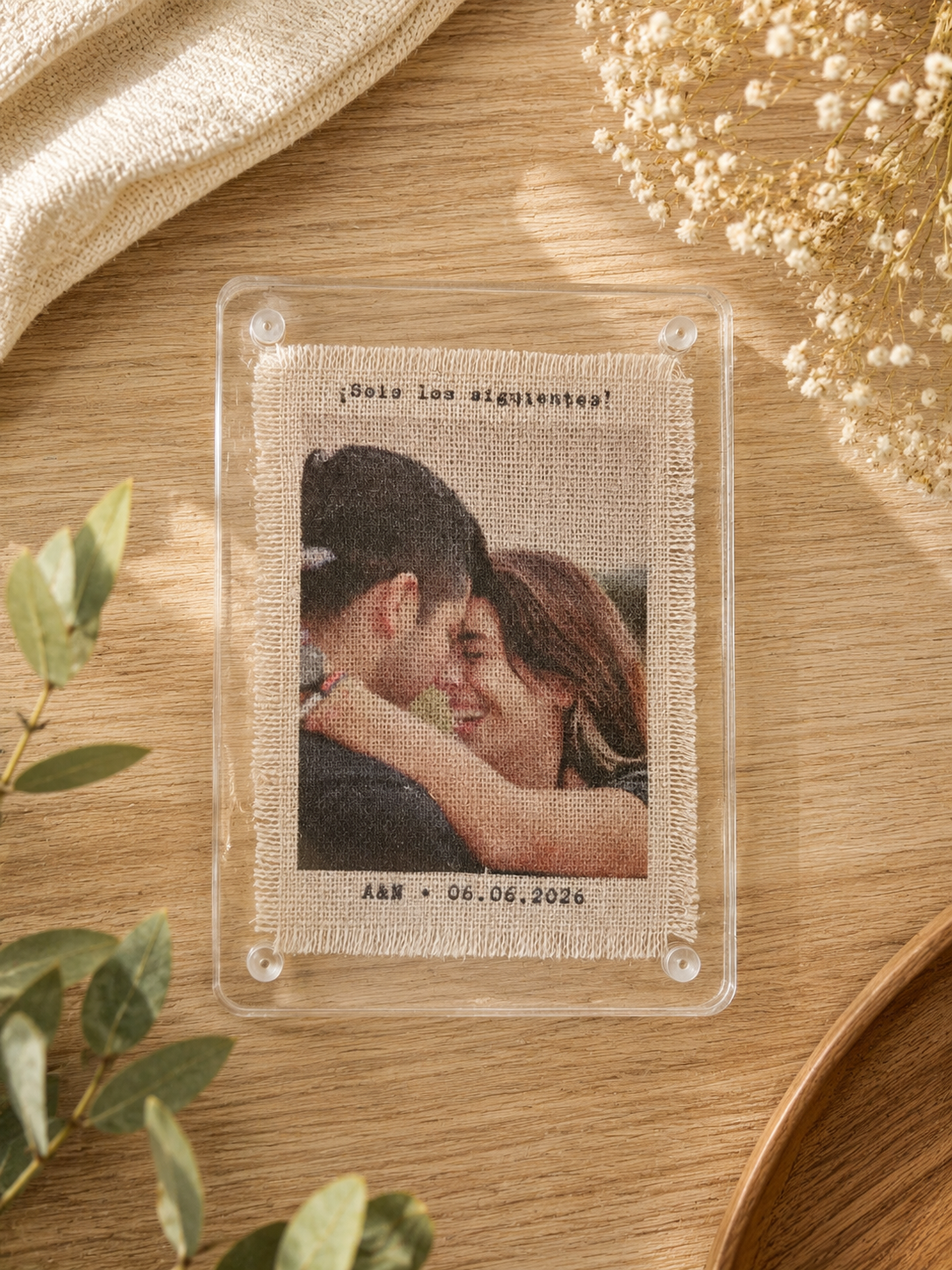 Imán Personalizado con Fotografía Revelada en Lino - Imagen 3