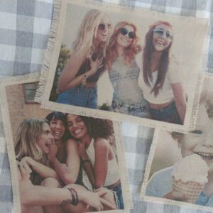 Fotografía revelada en lino (Sin frase)