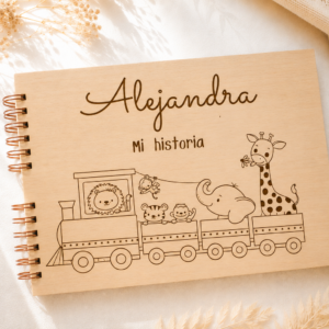 "Libro recuerdos primer año modelo tren de la sabana"