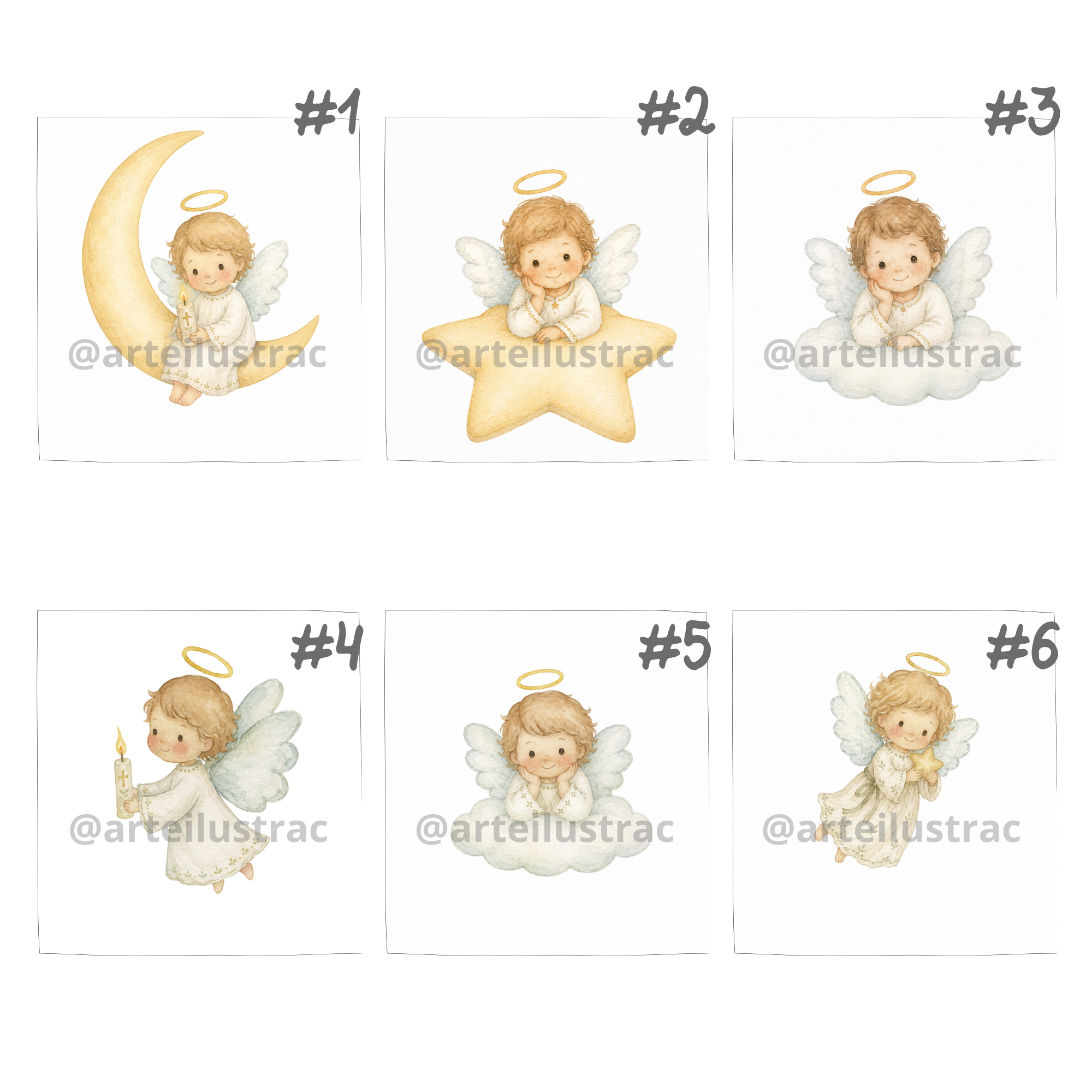 Marco Ángel de mi Guarda personalizado en lino - Imagen 6